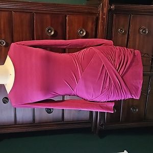 GUESS LOS ANGELES BODYCON DRAPED MINI DRESS